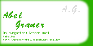 abel graner business card